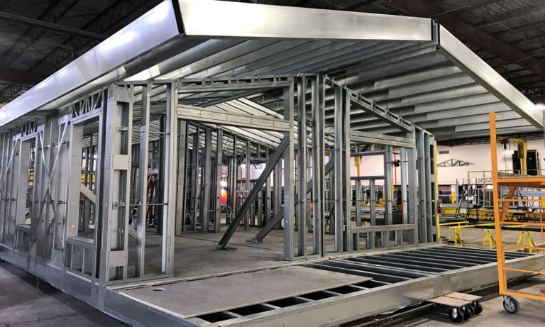 Barndominium factory frame in Louisiana